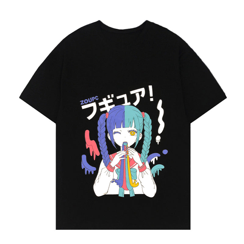 Dark anime short sleeve T-shirt DB5663