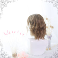 Lolita lemon tea short curly hair wig  DB4353
