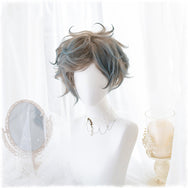 Lolita linen gradient blue wig DB4840