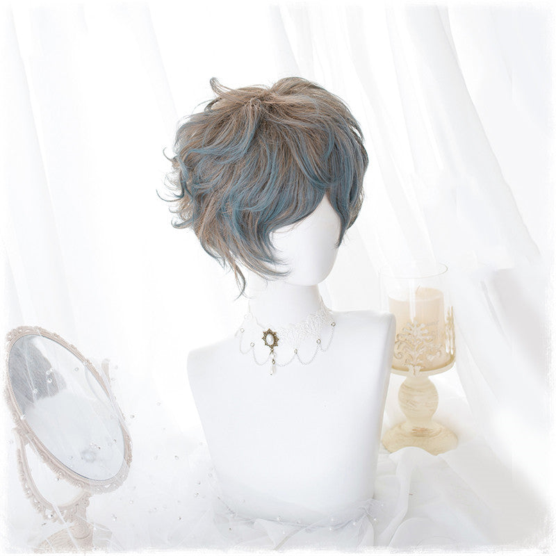 Lolita linen gradient blue wig DB4840