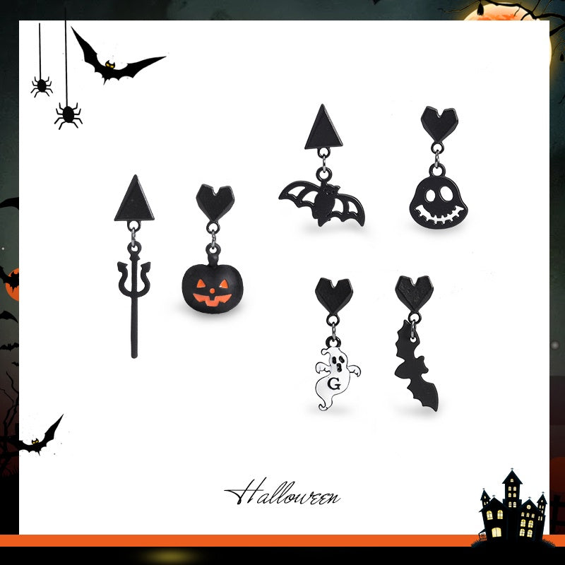Halloween fun black earrings DB7310