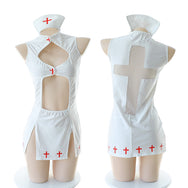 Sexy nurse cos white uniform skirt DB4531