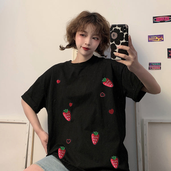 Cute strawberry top DB6932