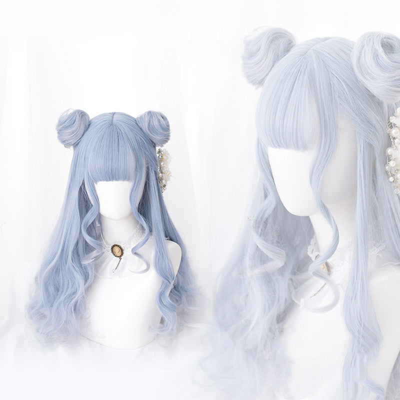 Lolita blue gray wig DB4518