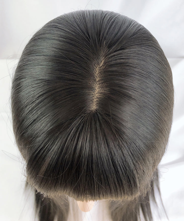 Harajuku black brown highlighting silver gray wig DB5747