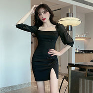 Sexy black dress DB6968