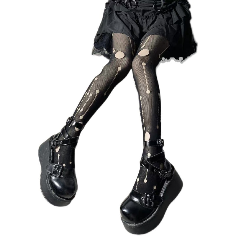 Gothic Dark Punk Stockings  DB7353