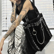 Punk Gothic Subculture Chain PU Bag DB7187