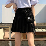 Black high waist pleated skirt  DB6426
