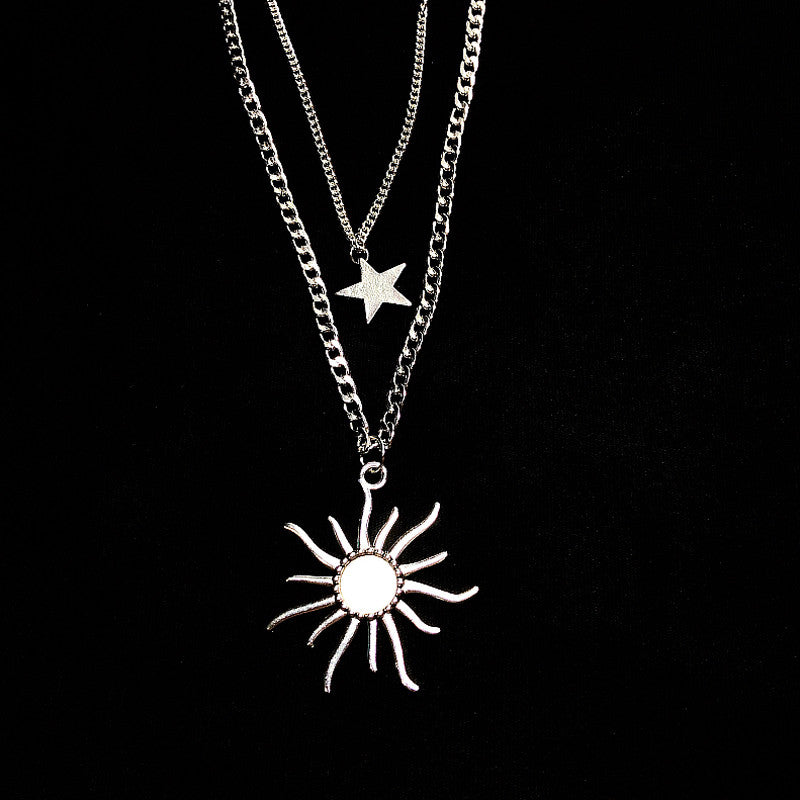 Sun Star Pendant Necklace DB5310