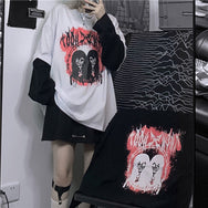 Dark Anime Print Long Sleeve T-shirt DB5835