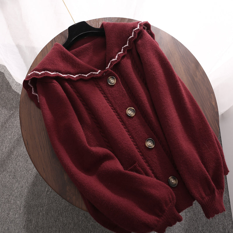 Red knitted jacket  DB6237