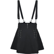 Black detachable suspender skirt DB6458
