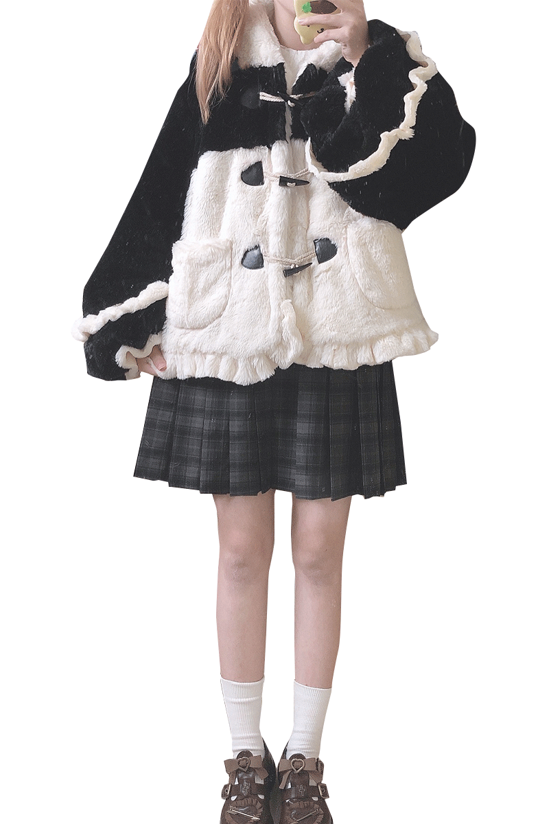 Cute little panda hooded jacket DB6416