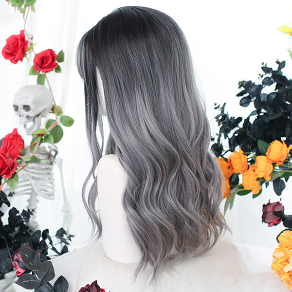 Lolita gray black gradient wig DB5882