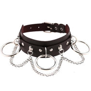 Punk ring belt collar DB4035