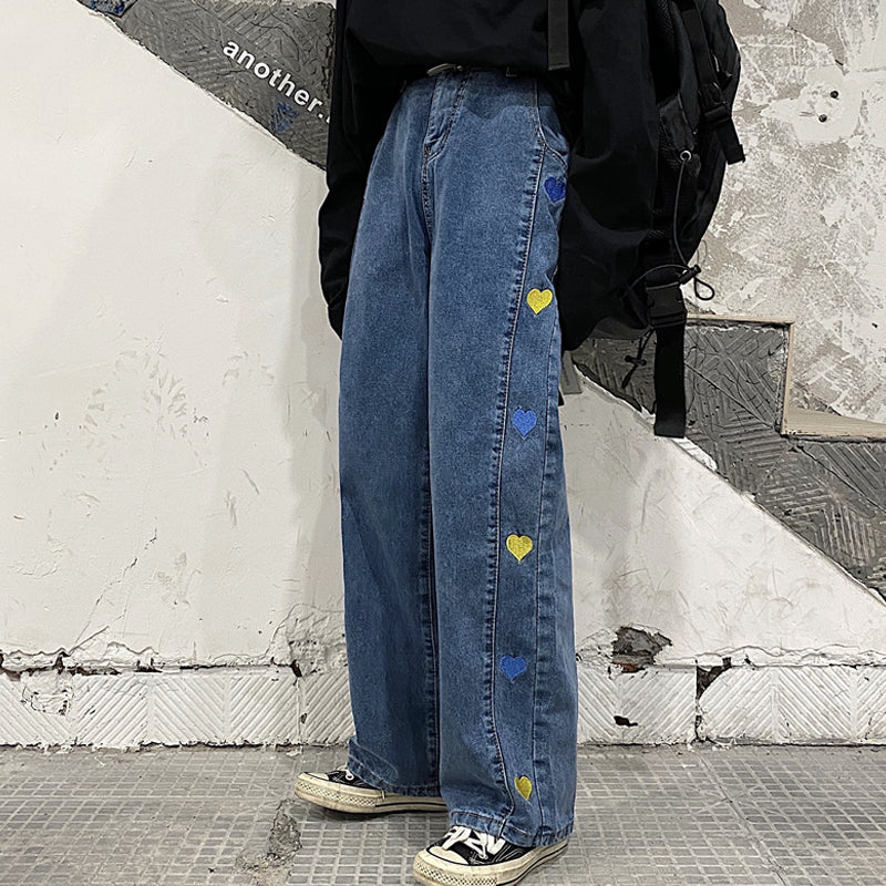 High waist loose jeans DB6331