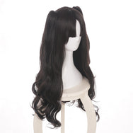 Tohsaka Rin cos brown black wig DB5212