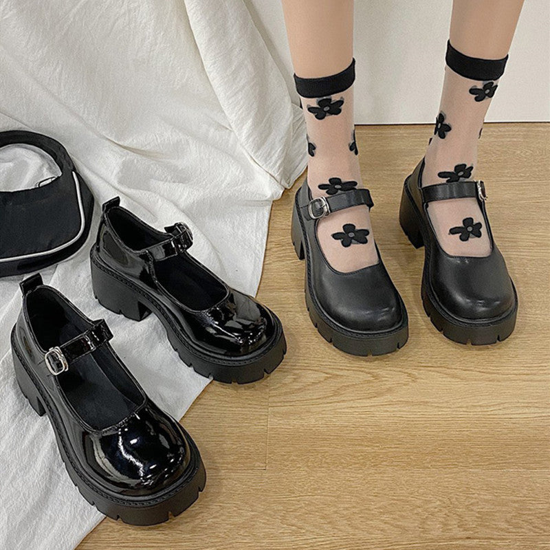 Lolita JK uniform platform shoes DB6490