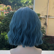 Mist blue cute short wig DB7559