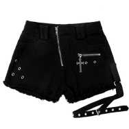 Black punk shorts DB3092