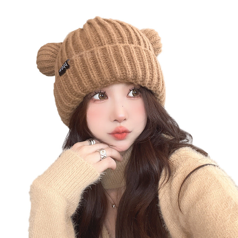 cat ears knitted hat  DB7858