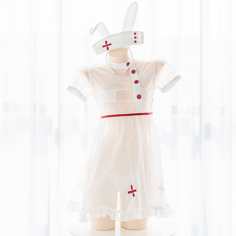 Sexy Perspective Bunny Nurse Uniform DB5039