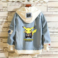 pikachu print denim jacket DB5943