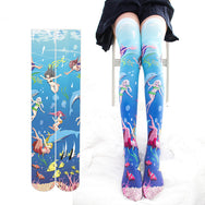 The Little Mermaid printed lacquered socks DB4696