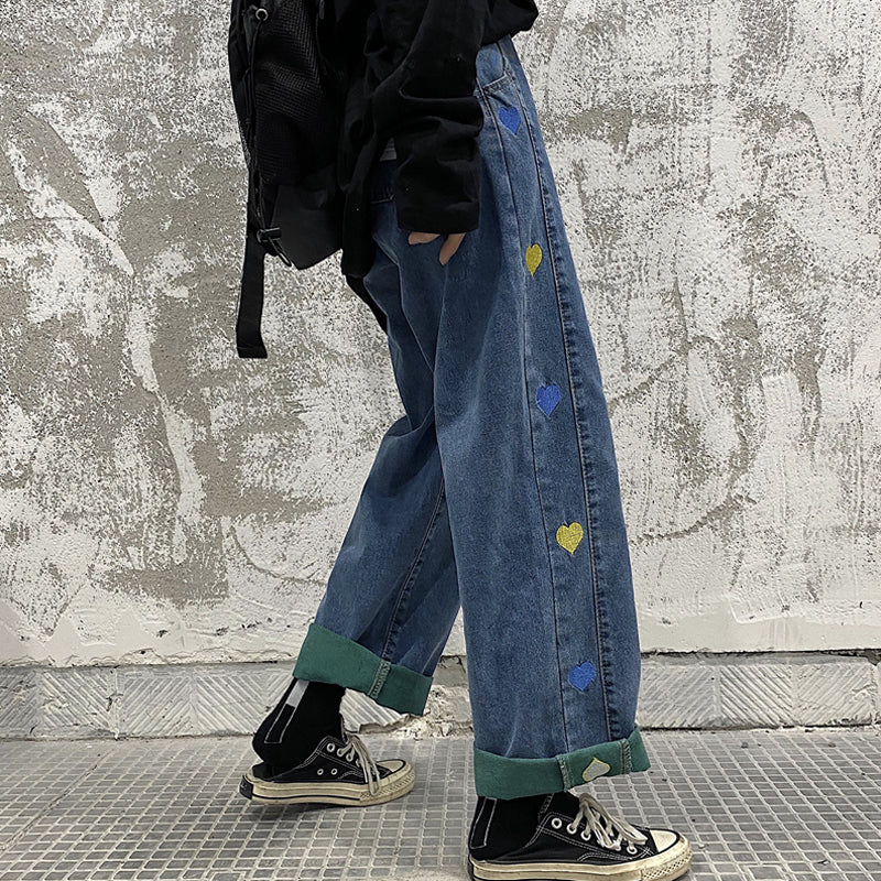 High waist loose jeans DB6331