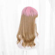Cosplay Light pink gradient brown wig DB7015