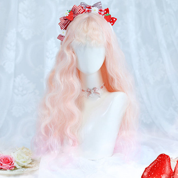Lolita light pink gradient wig DB5765