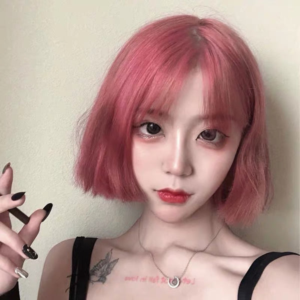 Harajuku pink wig DB4679