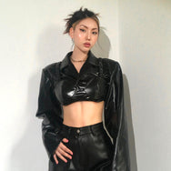 cool hot girl leather jacket DB7413