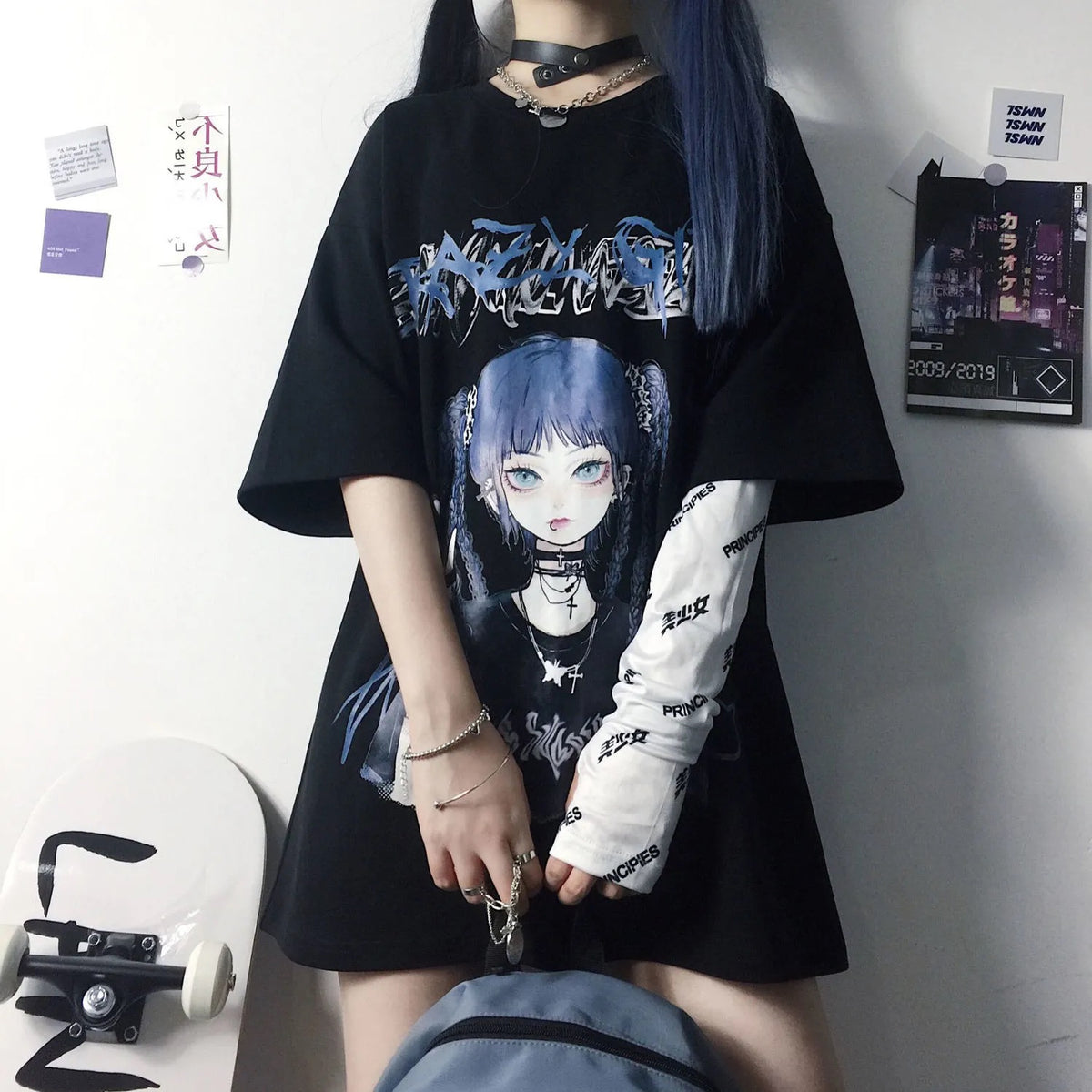 Harajuku Dark Anime T-shirt DB7211