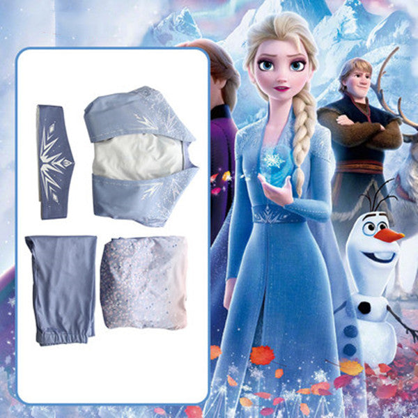 Frozen Elsa cos princess dress   DB5508