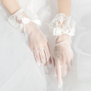Lace short gloves DB4796