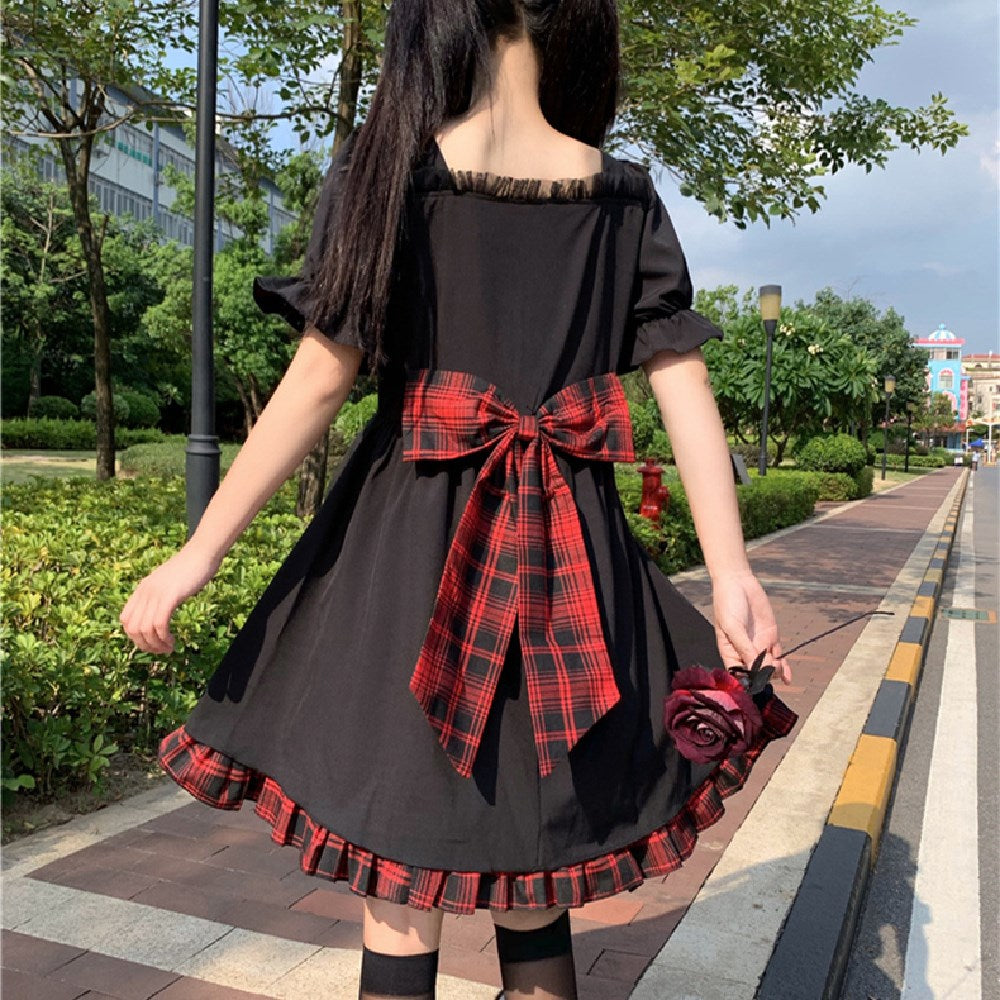 Black bow dress  DB6155