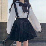 Butterfly Long Sleeve Top + Sling Skirt DB6898