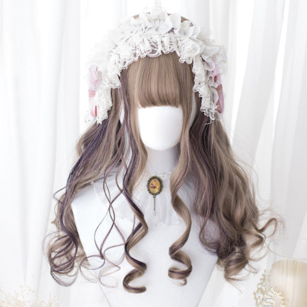 Lolita gray-purple wig DB4749