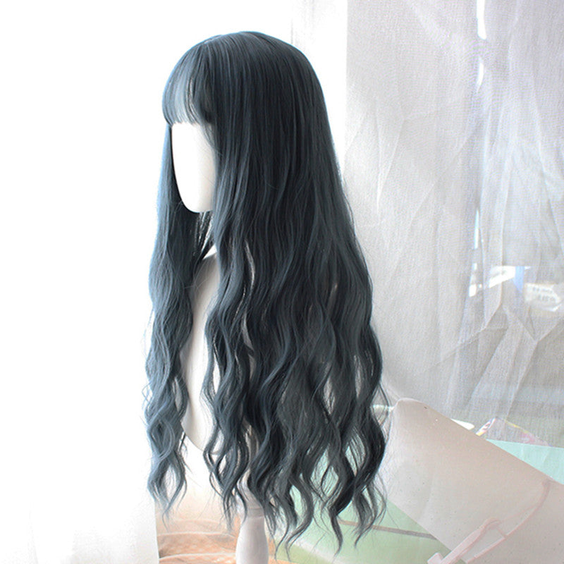Harajuku color fog blue gray wig DB4547