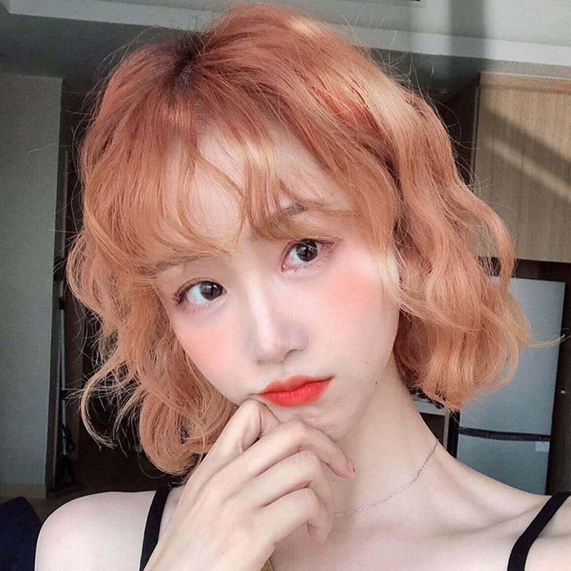 Harajuku light orange wig DB4676