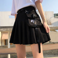 Black high waist pleated skirt  DB6426