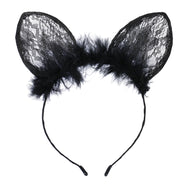 Cute rabbit ears lace headband DB6268