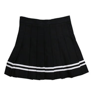 Dark striped pleated skirt DB4261