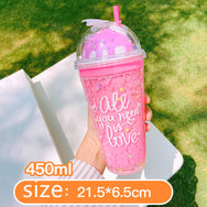Cute straw drinking cup DB5481