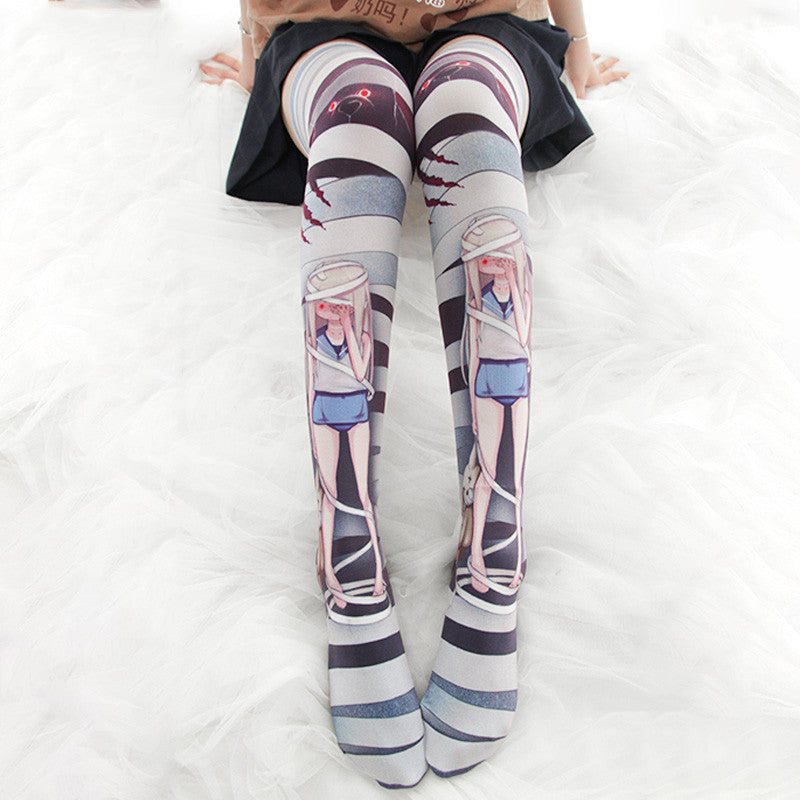 Dark doll knee socks DB4455