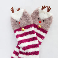 Sexy Christmas Elk Striped Painted Socks DB5038