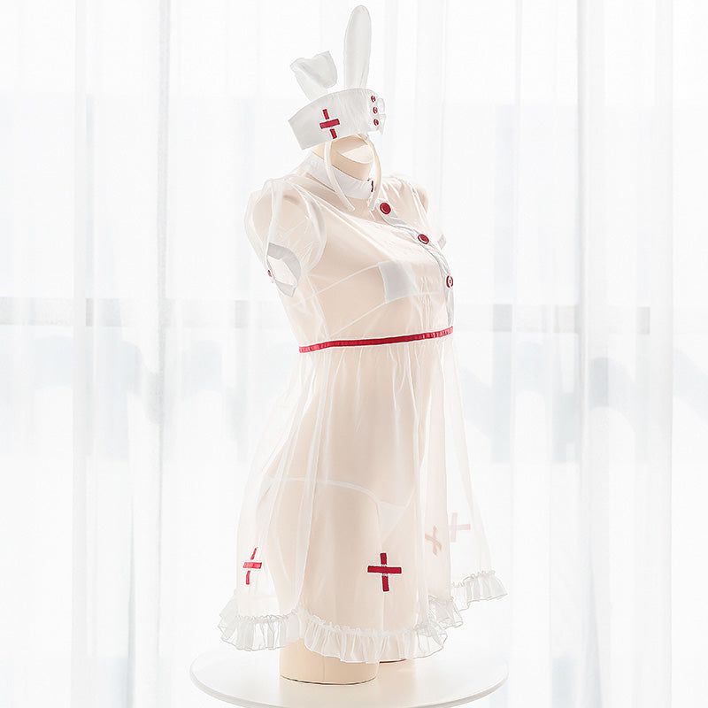 Sexy Perspective Bunny Nurse Uniform DB5039