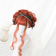 Lolita Orange Medium Long Curly Hair Wig DB4781